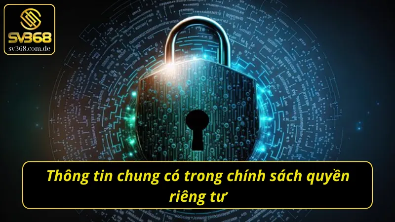 Thông tin chung có trong chính sách quyền riêng tư SV368